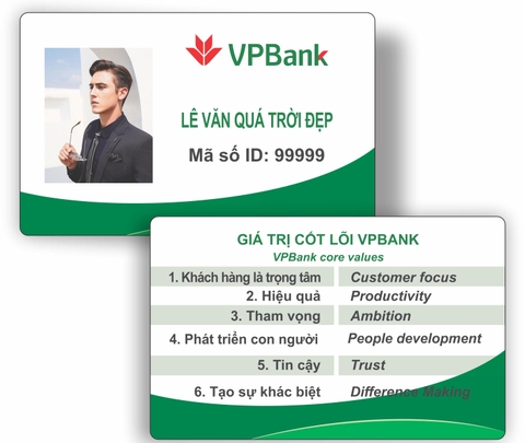 Thẻ nhân viên ngân hàng VPBank giá rẻ