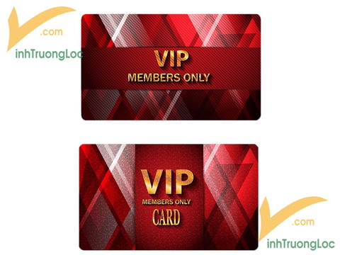 Thẻ dành cho VIP members chất liệu nhựa PVC cao cấp