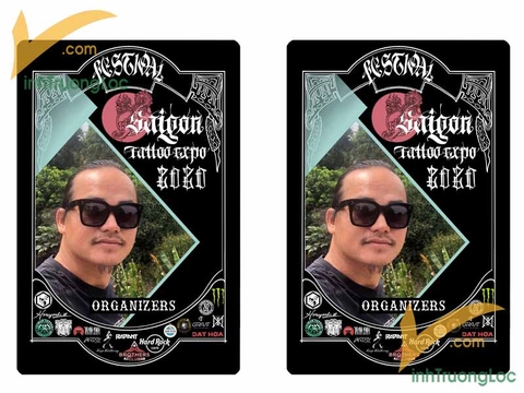 Thẻ đeo hội chợ Festival Saigon Expo Tattoo
