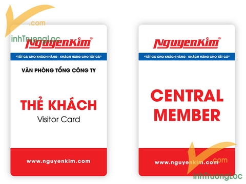 Mẫu thẻ dành cho khách Siêu thị Nguyễn Kim