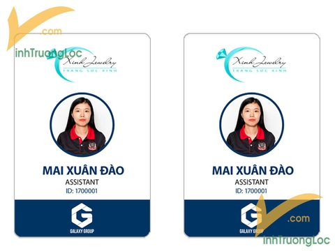 Thẻ nhân viên tư vấn cửa hàng Trang Sức Xinh