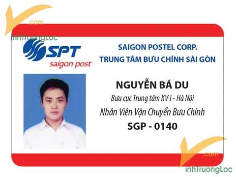 Thẻ nhân viên ngang Trung tâm Bưu chính Sài Gòn