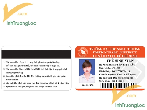 Thẻ sinh viên trường Đại học Ngoại Thương