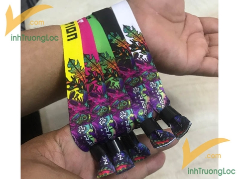 In vòng tay vải - Vòng tay sự kiện - Fabric wristbands