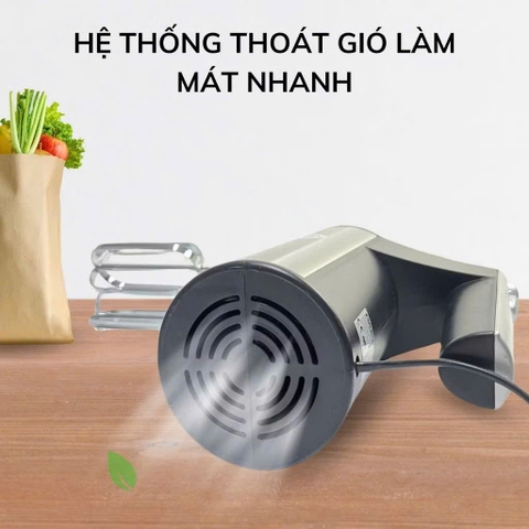 Máy đánh trứng cầm tay BOSS 5 cấp độ kèm 4 que trộn bột inox