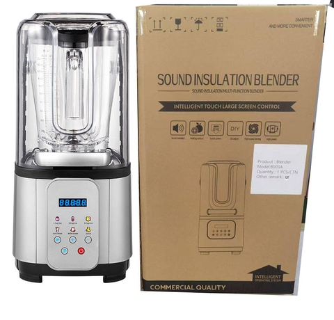 Máy xay sinh tố công nghiệp Chống Ồn Cảm ứng Boss 8003FB 3000w cực đại