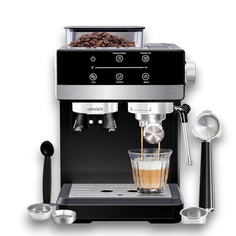 Máy Pha Cafe Bán Tự Động Gắn Kèm Máy Xay Hạt Boss CM5520