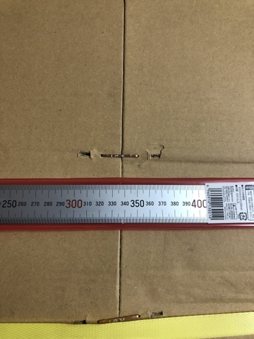 Thước thép thẳng mạ nhũ bạc 600mm 13021