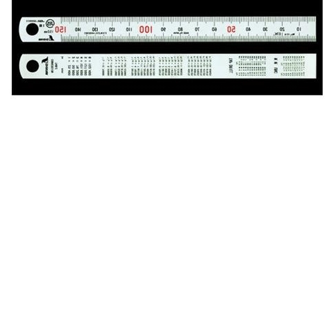 Thước thép thẳng mạ nhũ bạc 150mm 13005