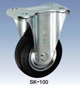 Bánh xe cao su cố định φ100