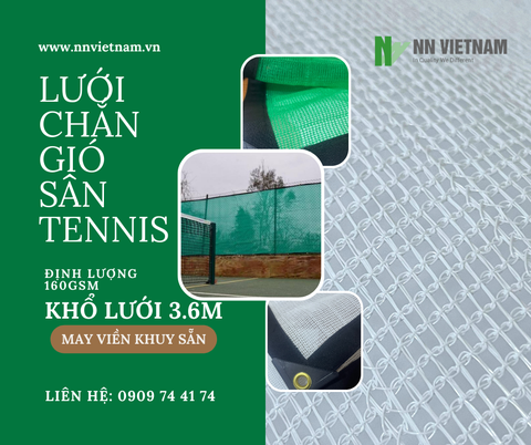Lưới che chắn gió được làm từ chất liệu polyethylene (HDPE) chất lượng cao có khả năng chống tia cực tím