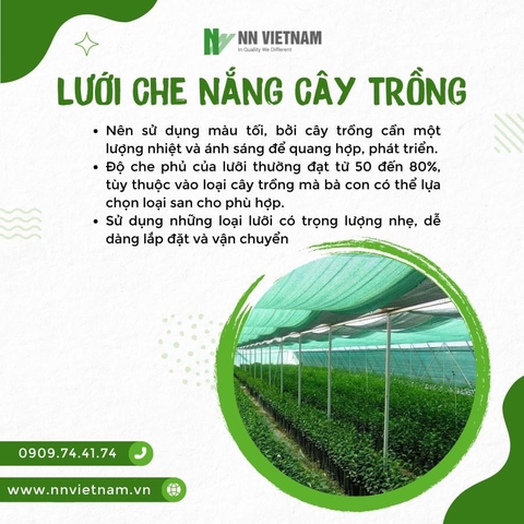 Tìm hiểu về lưới che nắng - Lưới che nắng loại nào tốt?