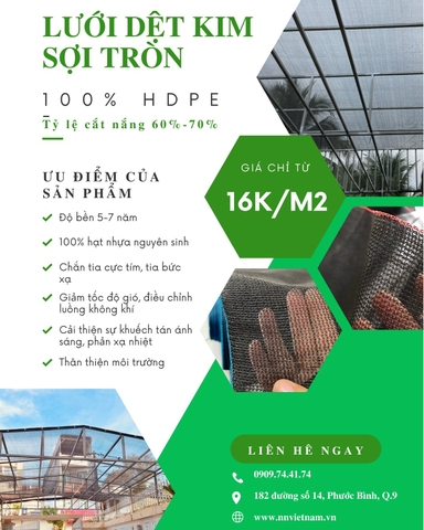 Báo giá lưới che lan Đài Loan cập nhật mới nhất hiện nay