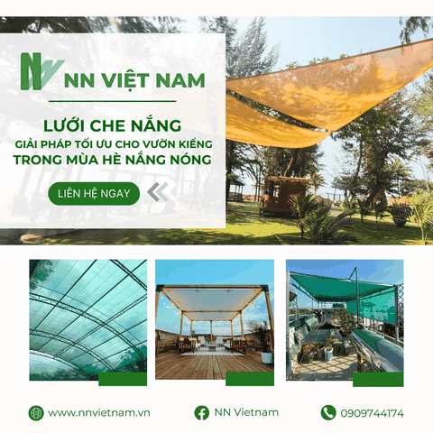 LƯỚI CHE NẮNG - GIẢI PHÁP TỐI ƯU CHO VƯỜN KIỂNG TRONG MÙA HÈ NẮNG NÓNG