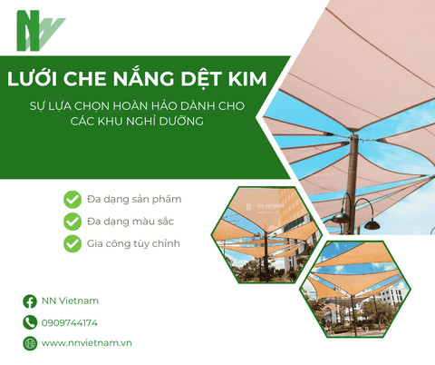 Lưới che nắng - Sự lựa chọn hoàn hảo cho các khu nghỉ dưỡng