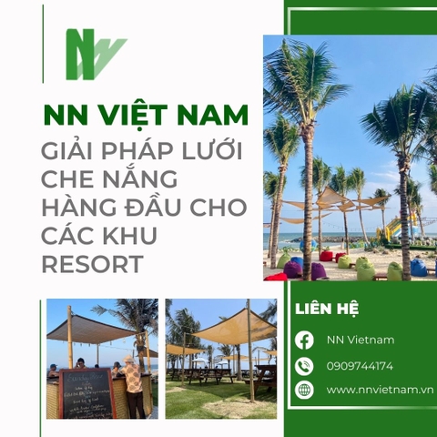 GIẢI PHÁP LƯỚI CHE NẮNG HÀNG ĐẦU CHO CÁC KHU RESORT GẦN BIỂN