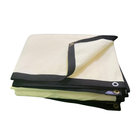 Lưới che sân vườn - Lưới che nắng 90% - 340GSM Màu Kem