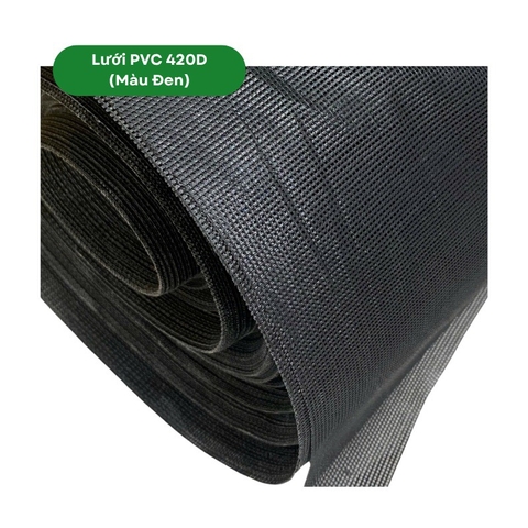 Lưới quấn pallet PVC420D màu đen - 1.5m x 4m