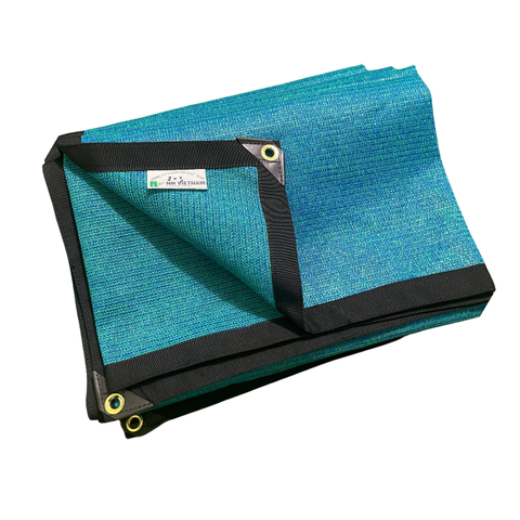 Lưới che sân vườn - Lưới che nắng 90% - 340GSM Xanh Ngọc Lam