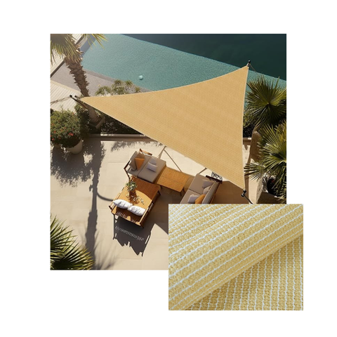 Lưới che nắng 90% - HDPE 325GSM Hàn Quốc- Tam giác đều 3x3x3m