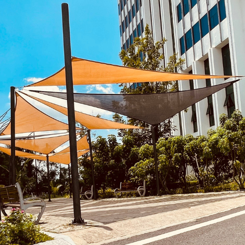 Lưới Che Nắng 70% - Kích thước 6m x 6m x 6m - 230GSM Nhiều màu