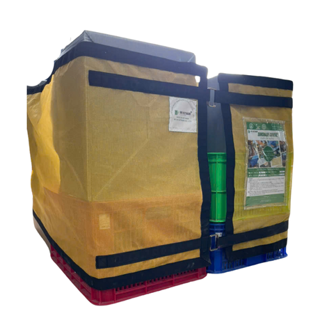 LƯỚI PVC QUẤN PALLET GIẢI PHÁP BẢO VỆ HÀNG HÓA