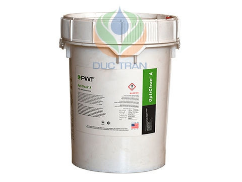 Câu hỏi về hóa chất súc rửa màng RO OptiClean A