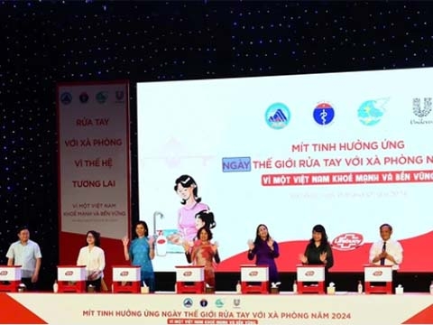 Mít tinh hưởng ứng Ngày Thế giới rửa tay với xà phòng năm 2024