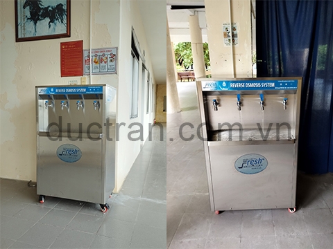 Lắp máy lọc nước uống RO có đèn UV diệt khuẩn cho trường học