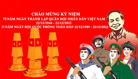 Kỷ niệm 78 năm ngày thành lập Quân đội nhân dân Việt Nam, 33 năm Ngày Hội quốc phòng toàn dân.