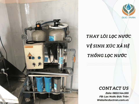 Thay Lõi Lọc, Vệ Sinh Xúc Xả - Hệ Thống Lọc Nước Trường Mầm Non Sơn Ca, Đà Nẵng 