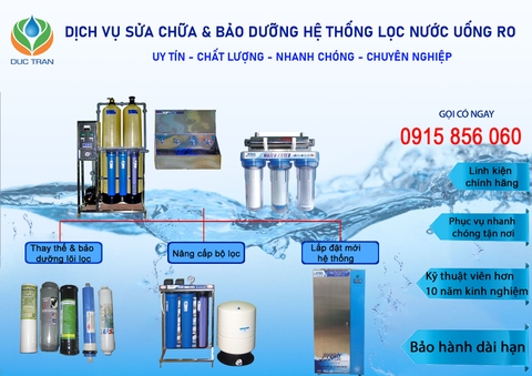 Sửa chữa, bảo dưỡng và lắp đặt hệ thống lọc nước uống cho trường học