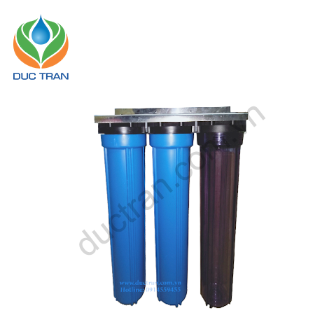Bộ lọc nước đầu nguồn 3 cấp lọc 20 inch