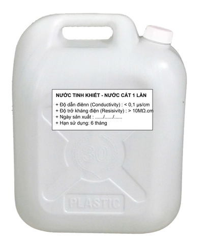 Nước tinh khiết - Nước cất 1 lần