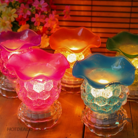 Đèn xông tinh dầu- thủy tinh