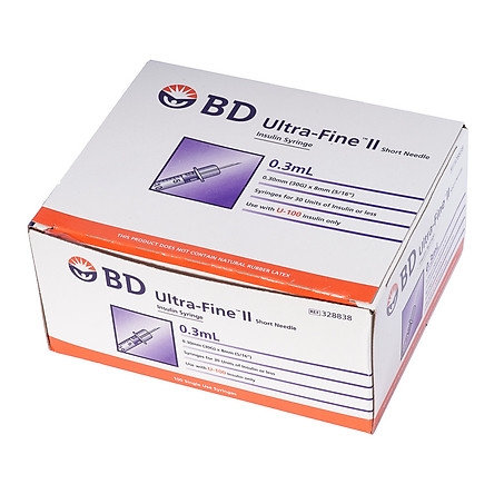 Bơm tiêm BD Ultra-fine II 30Gx8 0.3ml Hộp 100 - BT_BD_ULTRA_FINE_0.3