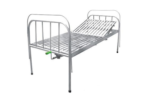 Giường bệnh nhân inox 1 tay quay có bô vệ sinh