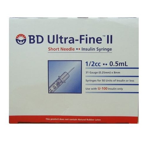 Bơm tiêm BD Ultra-fine II 30Gx8 0.5ml Hộp 100 - BT_BD_ULTRA_FINE_0.5