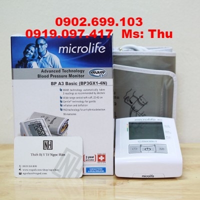 MÁY ĐO HUYẾT ÁP  MICROLIFE BP A3 Basic