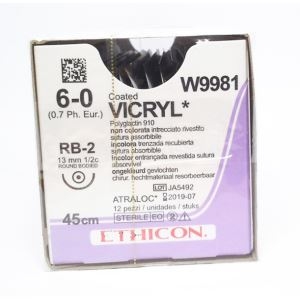 Chỉ phẫu thuật Vicryl 6-0 (tròn) W9981