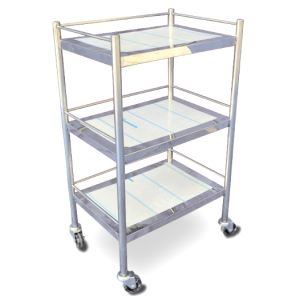 Xe đẩy inox 3 tầng 30 x 40 (không hộc)