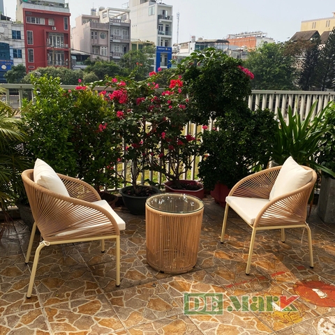 Bàn Ghế Ban Công Đan Dây Dù MT2051