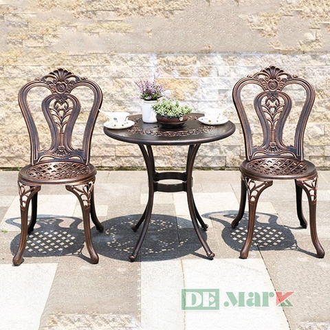 Bộ Bàn Ghế Ban Công Nhôm Đúc DeNKMD-D65