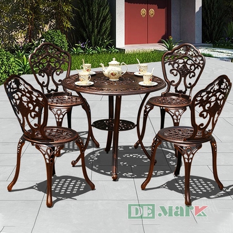 Bàn Ghế Nhôm Đúc DeNKBA-001N