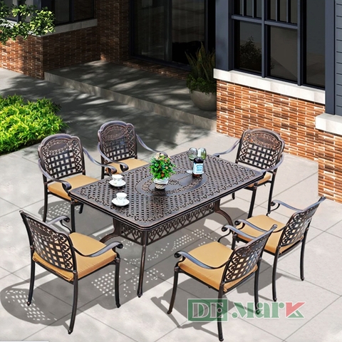 Bàn Ghế Nhôm Đúc Ngoài Trời DeNKBA-D150