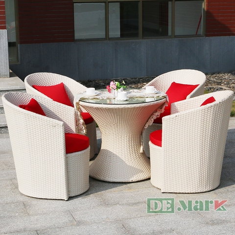 Bàn Ghế  Nhựa Giả Mây MT2A119