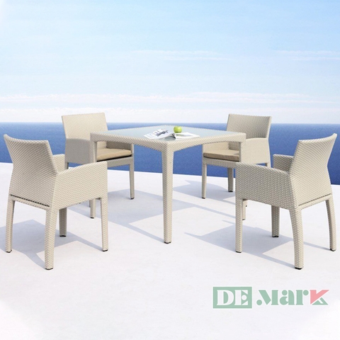 Bàn Ghế  Nhựa Giả Mây MT2A112