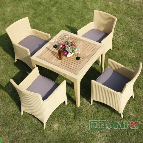 Bàn Ghế  Nhựa Giả Mây MT2A146