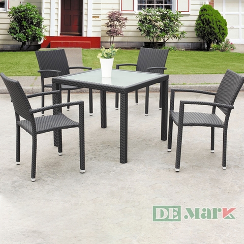 Bàn Ghế  Nhựa Giả Mây MT2A148