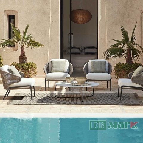 Bàn Ghế  Nhựa Giả Mây MT2A249